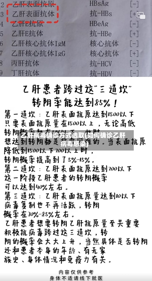 乙肝病毒确诊方式选取(如何确诊乙肝病毒感染)-第3张图片
