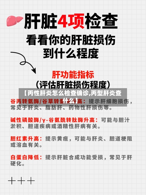 【丙性肝炎怎么检查确诊,丙型肝炎查什么】-第1张图片
