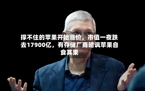 撑不住的苹果开始涨价，市值一夜跌去17900亿，有存储厂商暗讽苹果自食其果-第1张图片