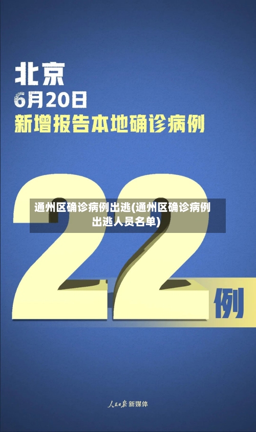 通州区确诊病例出逃(通州区确诊病例出逃人员名单)-第1张图片